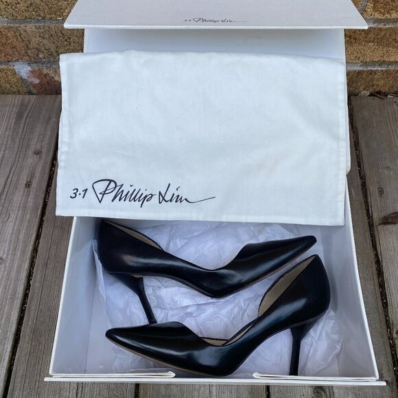 3.1 Phillip Lim Martini Pump Black High Heels Size 36 - Picture 3 of 11